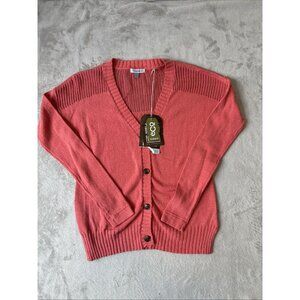 Toad and Co Spiced Coral Eco Knit Cardigan Sweater Womens XS NWT